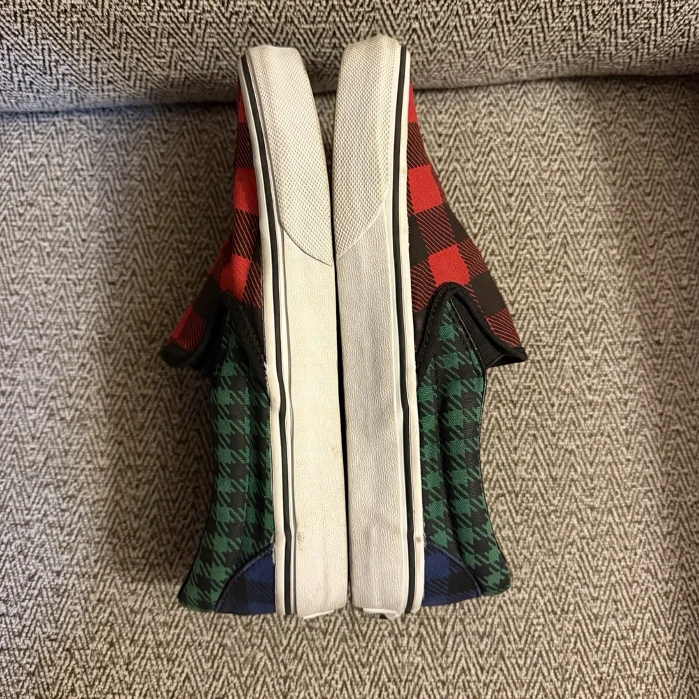 Vans Unisex Classic Multicolor Plaid Buffalo‎ Sneakers size Men's 5 Women's 6.5